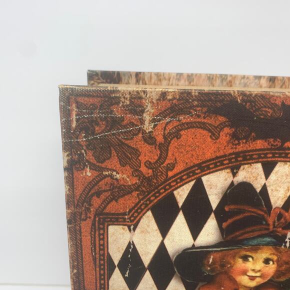 NWOT Halloween WITCH'S HANDBOOK spell book spellbook tabletop decor vintage look - Picture 9 of 10